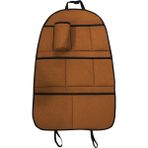Nice Shop Oto Koltuk Arkası Organizer Premium Lüks Tay Tüyü Kumaş - Taba