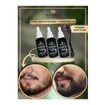 NİCE TOUCH 3 Adet Sakal & Bıyık Güçlendirici Besleyici Bakım Serumu Yağı 50ml + Dermoroller Masaj Aleti