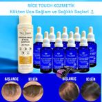 NİCE TOUCH KOZMETİK 9 Adet Saç Serumu , Saç Güçlendiriçi, Saç Vitamin Bombası+ 1 Adet Dermaroller+ 1 ADET BİTKİSEL Şampuan - Saç Bakım Serumu + Dermarolller + BİTKİSEL Şampuan