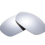 NicelyFit Oakley Düz Ceket 2007 Güneş Gözlüğü Cam Çerçeve için Polarize Lensler (Titanyum Ayna)