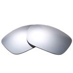 NicelyFit Oakley İki Yüzlü Güneş Gözlüğü Cam Çerçeve için Polarize Yedek Lensler (Titanyum Ayna)