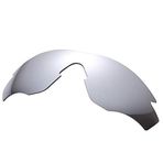 NicelyFit Oakley M2 Güneş Gözlüğü Cam Çerçeve için Polarize Yedek Lensler (Titanyum Ayna)