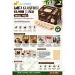 Niceplast Tahta Karıştırıcı Bambu Çubuk 500'Lü