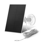 Nicesolar Gözetleme kamerası için güneş paneli, USB güneş paneli, şarj edilebilir pilli kamera ile uyumlu, IP65 su geçirmez, ayarlanabilir tutucu (4 W-2'li paket)
