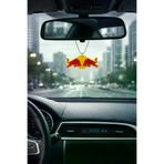 Nicevia PYRZ179 Redbull Logo Dikiz Aynası Süsü Kısa Zincirli Araç İçi Dekoratif Ayna Aksesuarı