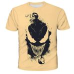 NICHIYO Venom tişört, üniseks, 3D baskı, yaz, yuvarlak yaka, erkek, spor, boş zaman, kısa kollu, fitness, dış mekan tişörtü, 16, L