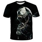 NICHIYO Venom tişört, üniseks, 3D baskı, yaz, yuvarlak yaka, erkek, spor, boş zaman, kısa kollu, fitness, dış mekan tişörtü, 19, L