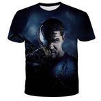 NICHIYO Venom tişört, üniseks, 3D baskı, yaz, yuvarlak yaka, erkek, spor, boş zaman, kısa kollu, fitness, dış mekan tişörtü, 20, L