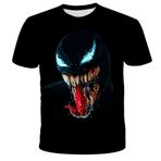 NICHIYO Venom tişört, üniseks, 3D baskı, yaz, yuvarlak yaka, erkek, spor, boş zaman, kısa kollu, fitness, dış mekan tişörtü, 21, L