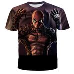 NICHIYO Venom tişört, üniseks, 3D baskı, yaz, yuvarlak yaka, erkek, spor, boş zaman, kısa kollu, fitness, dış mekan tişörtü, 24., L