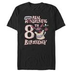 Nickelodeon Big & Tall Aaahh Monsters a Real Monsterific 8. Black Erkek T-shirt