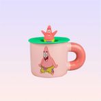 Nickelodeon Nickelodeon Sünger Bob Kare Pantolon Patrick Baskılı Kapaklı Seramik Kupa - Renkli