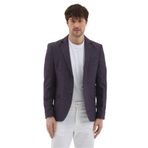 Nico Erkek Bordo Poliviskon Kumaşlı Slim Fit Mono Yaka Spor Blazer Ceket Bordo 48