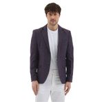 Nico Erkek Bordo Poliviskon Kumaşlı Slim Fit Mono Yaka Spor Blazer Ceket Bordo 58