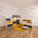 Nicole Maxi Ranza Mdf - Beyaz - 100 x 100 cm