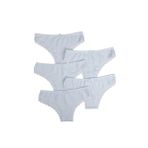 Nicoletta 91016-5_R01 Beyaz 5'li Paket Brazillian Kadın Külot