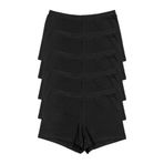 Nicoletta Kadın Boxer Külot 5 Li Paket Siyah, L