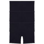 Nicoletta Kadın Paçalı Külot Pamuklu Şort Boxer 3'lü Paket Siyah, 2XL