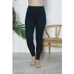 Nicoletta Kadın Yüksek Bel Toparlayıcı Tayt Kaşkorse Fitilli Polyester Petrol Yeşili