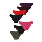 Nicoletta-Mıxcolor Kadın Külot 7 Li Paket Likralı (MIXCOLOR/XL)