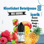 Nicoticket Betelgeuse Mix Aroma Çilek Ananas Mango Gıda Aroması 10 ml