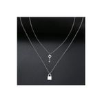 Nida Jewelry 925 Ayar Gümüş Anahtar Kilit Kolye