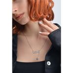 Nida Jewelry 925 Ayar Gümüş Arapça Isim Sallantılı Nazar Boncuğu Kolye