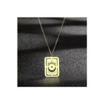 Nida Jewelry 925 Ayar Gümüş Ay Yıldız Kart Kolye