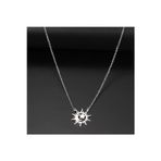 Nida Jewelry 925 Ayar Gümüş Güneş Içinde Ay Yıldız Kolye
