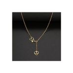 Nida Jewelry 925 Ayar Gümüş Iç Içe Stetoskop Kalp Atışı Kolye