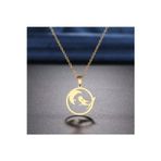 Nida Jewelry 925 Ayar Gümüş Kuş Ve Ay Yıldız Kolye