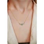 Nida Jewelry 925 Ayar Gümüş Melek Kanatlı Kalp Kolye