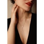 Nida Jewelry 925 Ayar Gümüş Melek Rakamı Sallantılı Harf Kolye
