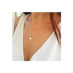 Nida Jewelry 925 Ayar Gümüş Minimal Iç Içe Deniz Yıldızı Kolye