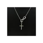 Nida Jewelry 925 Ayar Gümüş Sonsuz Haç Kolye