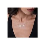 Nida Jewelry 925 Ayar Gümüş Sonsuzluk Çift Isim Kolye