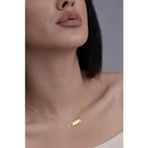 Nida Jewelry 925 Ayar Gümüş Sonsuzluk Plaka Isim Kolye