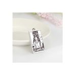Nida Jewelry 925 Ayar Gümüş Tarot (King Of Swords) Kılıçların Kralı Kolye Ucu