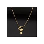 Nida Jewelry 925 Ayar Gümüş Tasarım Ay Yıldız Kolye