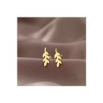 Nida Jewelry 925 Ayar Gümüş Yaprak Küpe