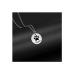 Nida Jewelry 925 Ayar Özel Tasarım Köpek Pati Plaka Kolye