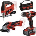 Nidage 2 Yıl Te-Tk 18/3 Li Kit Akülü Alet Set Tek Akü 18 Volt Darbeli 4.0 - 4.4 Ah Takım Çantalı Şarjlı To