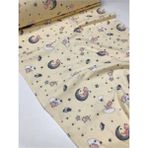 Nidage Bebek Çocuk Battaniye Pazen Kumaş Yumuşak Bebek Battaniyesi Kedili Battaniye - 30 x 40 cm - --