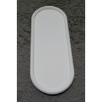 Nidage Beton Oval Sunumluk, Dekoratif Oval Tepsi, Saksı Altlığı