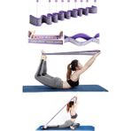 Nidage Profesyonel Jimnastik Eğitim Bandı 9 Seviyeli Pilates Yoga Direnç Spor Elastik Gergi Yoga Bandı - 1 Adet - Altın