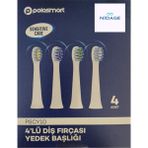 Nidage PSC42 (POLOSMART UYUMLU) 4 Lü Dişfırçası Yedek Başlık - 4 LÜ Kutu - Beyaz