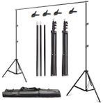 Nidage Sabitleyiciler (Tripod) 2x3 M Fon Perde Standı, Backdrop Stand, Background Stand Siyah