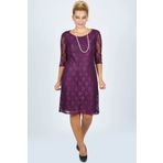 Nidya Moda 4009DM Mürdüm Kadın Elbise