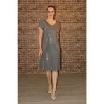 Nidya Moda 4035PBR Payet Abiye Bronz Kadın Elbise