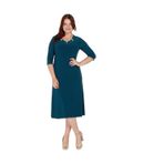 Nidya Moda 4081Y Yeşil Kadın Elbise